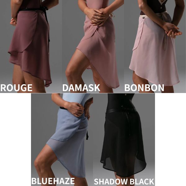 バレエ 巻きスカート 無地【ボディール BODILE 】RANIA シアージョーゼット
