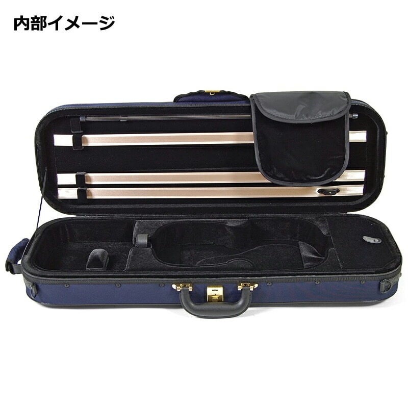 スーパーライト オブロング ケース バイオリン用 4/4 長方形型 ブルー