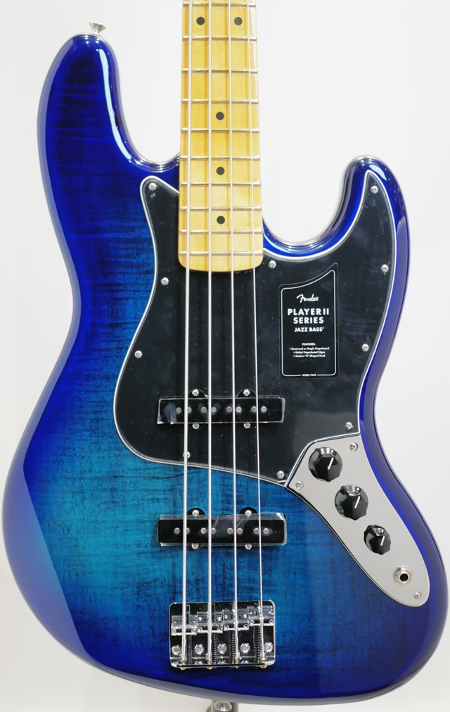 Limited Player II Jazz Bass Flame Maple Top MN/Blue Burst: ベース