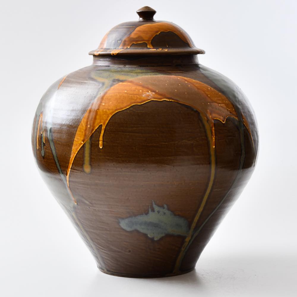 小鹿田焼 坂本浩二窯 一斗壺 打ち掛け ｜ みんげい おくむら （日本と