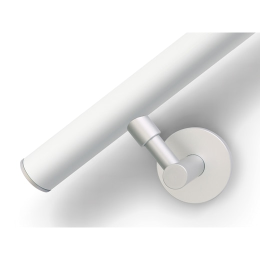 ハンドレール アルミホワイト 2700セット(マットシルバー)(HRS001