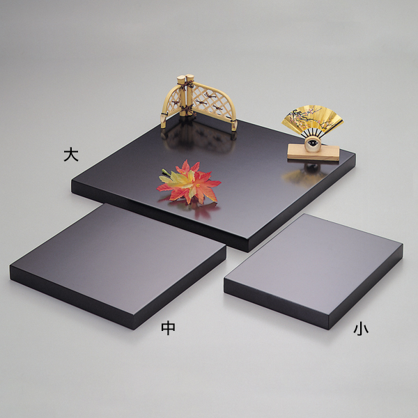 42116 黒塗飾り台 小 - 店舗用品のミセダス