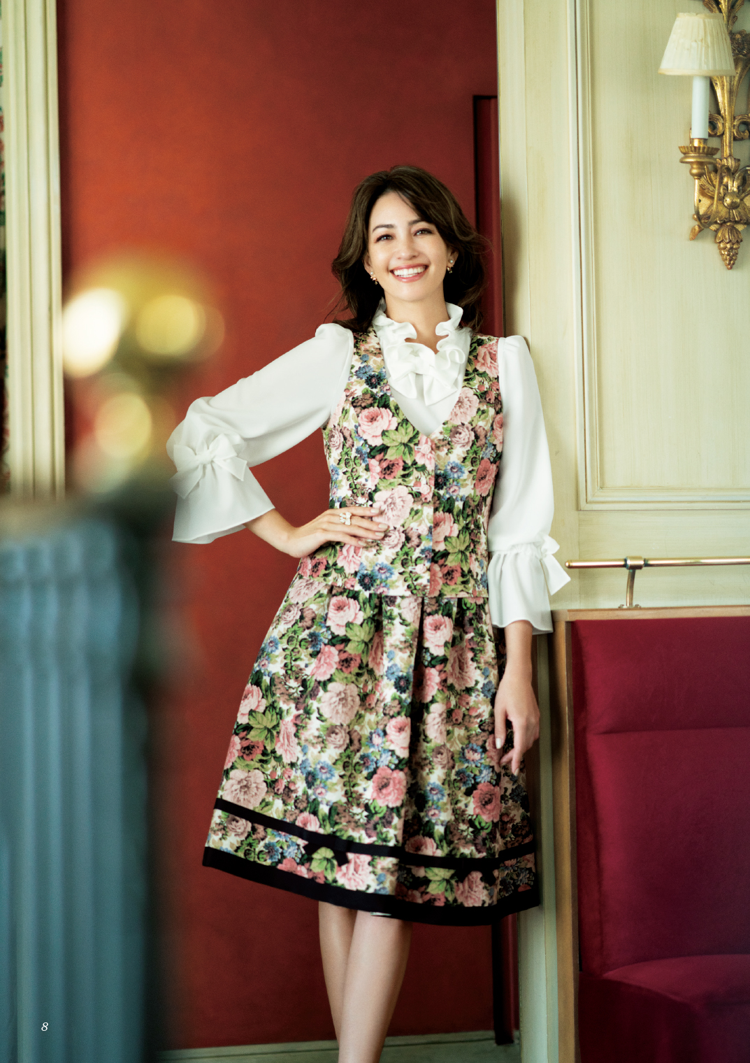 エムズグレイシー ロング ワンピース エムズグレイシー 柄ワンピース