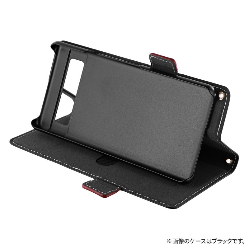 Google Pixel 7a 薄型・軽量PUレザー手帳ケース 「Twoal W」 ブラック