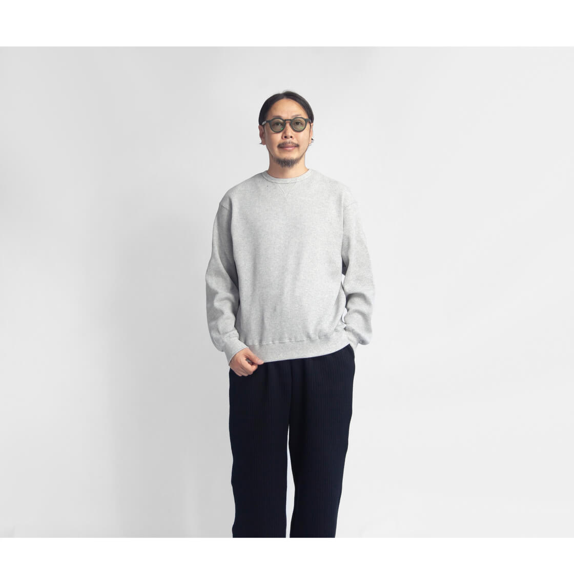 ひ*き様 DIESEL プルオーバースウェット サーマル ワッフル地 M DIESEL