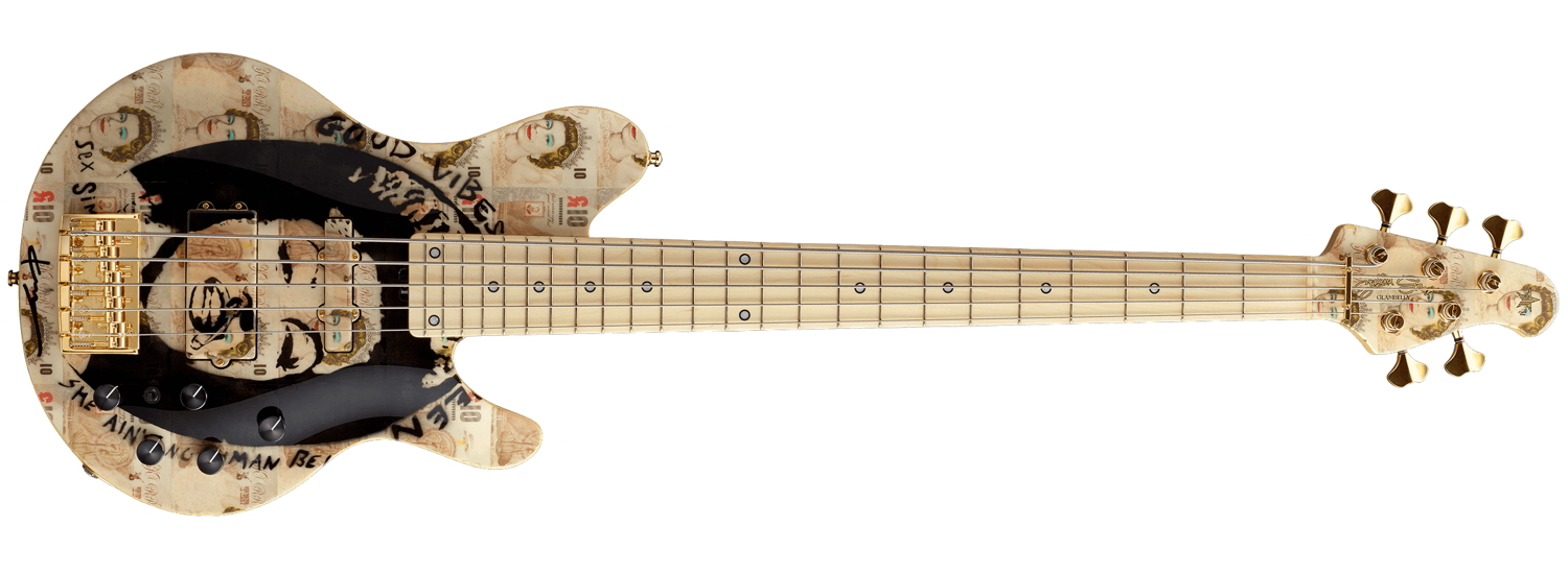 STELLA GEAR Bassシリーズ tetsuya Model 5弦エレキベースGlamberry