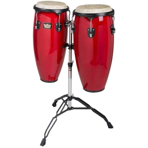 Remo Crown Percussion 10″ x 11″in Conga Set with Stand CR-P110-00