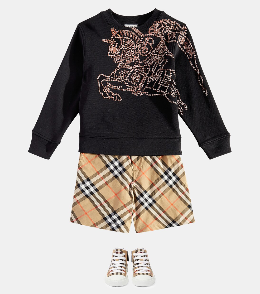 EKD cotton jersey sweatshirt in black - Burberry Kids | Mytheresa