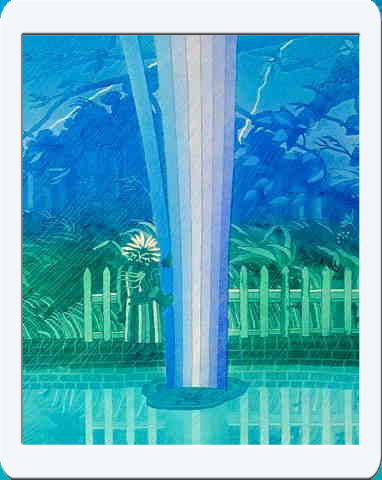 真作保証】小浦昇「NIGHT LIGHT」銅版画 直筆サイン 版画 真作保証