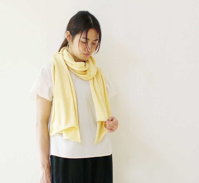 未使用 Badou-R 45rpm オーガニックコットン ストール 未使用 Badou-R