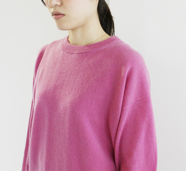 nofl】カシミヤクルーネックプルオーバー 644001920 | ナチュラル服