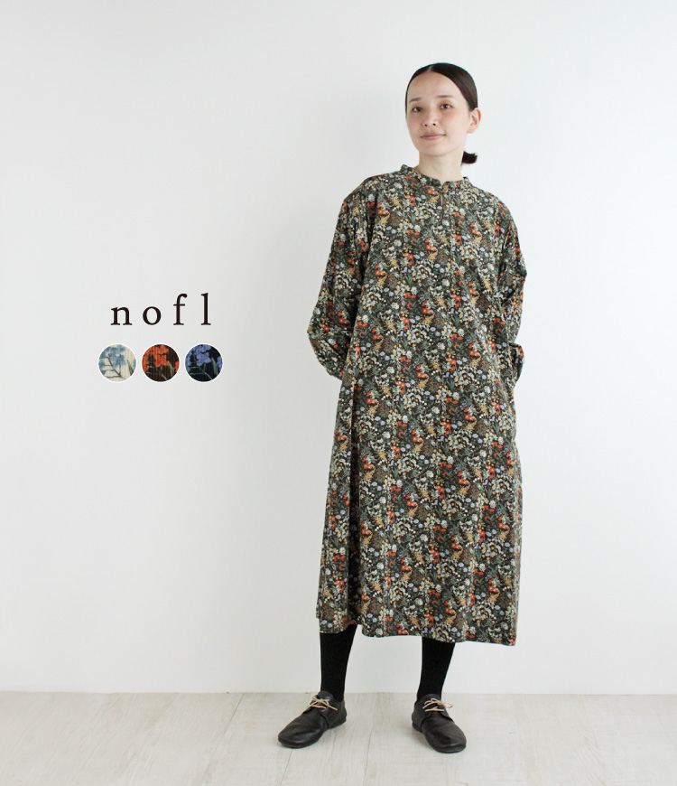 nofl】コーデュロイボタニカルワンピース 644208090 | ナチュラル服