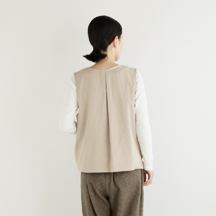 nofl】コットンツイルベスト 644211150 | ナチュラル服通販サイト nofl