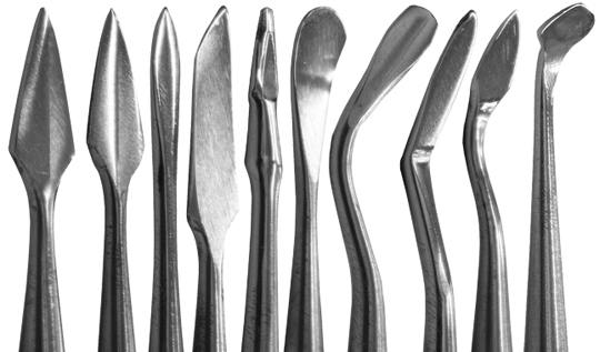 WAX用スパチュラ10本SET（ソフトケース付） 商品詳細｜タガネや彫金