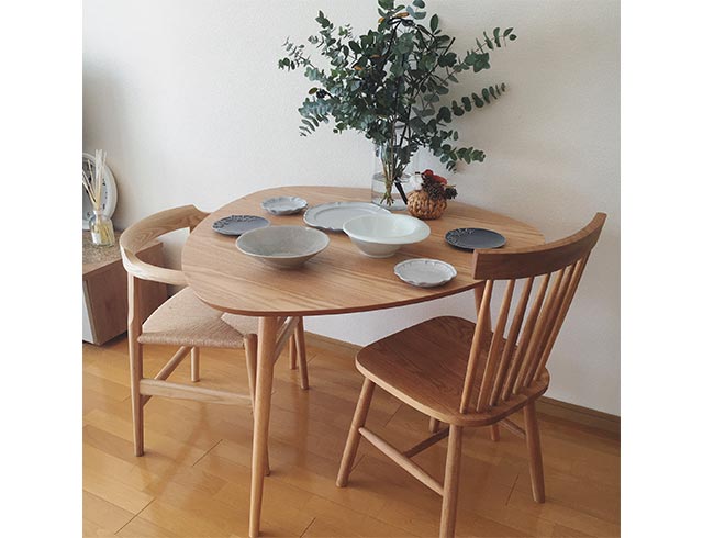 オークでまとめたカフェ風ダイニング | NOCEノーチェ 家具・インテリア通販