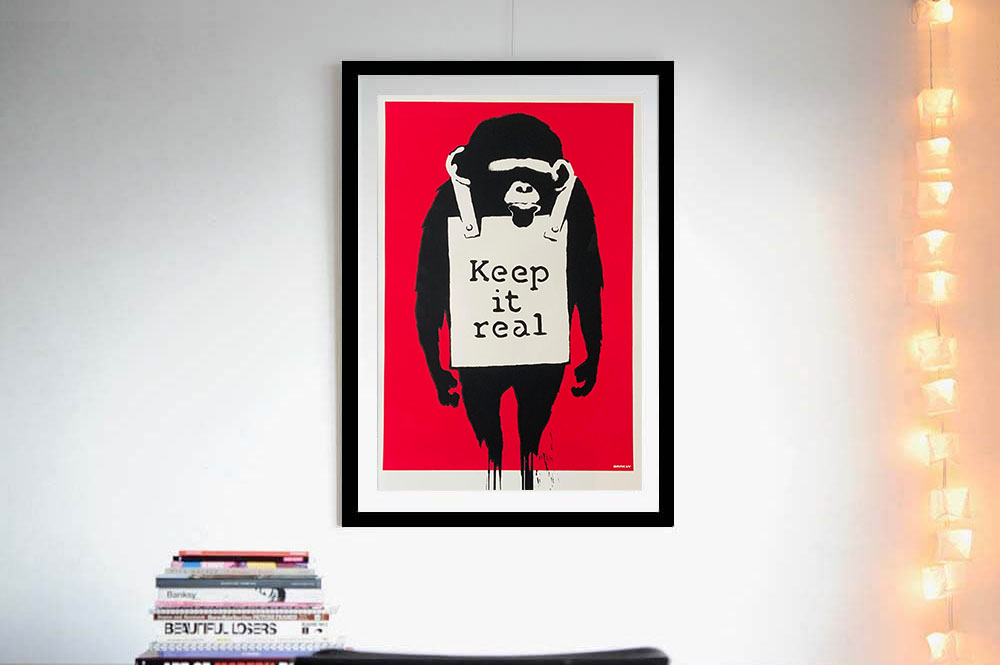 Banksy（バンクシー）Keep it real (Red) – WCP Reproductionを販売