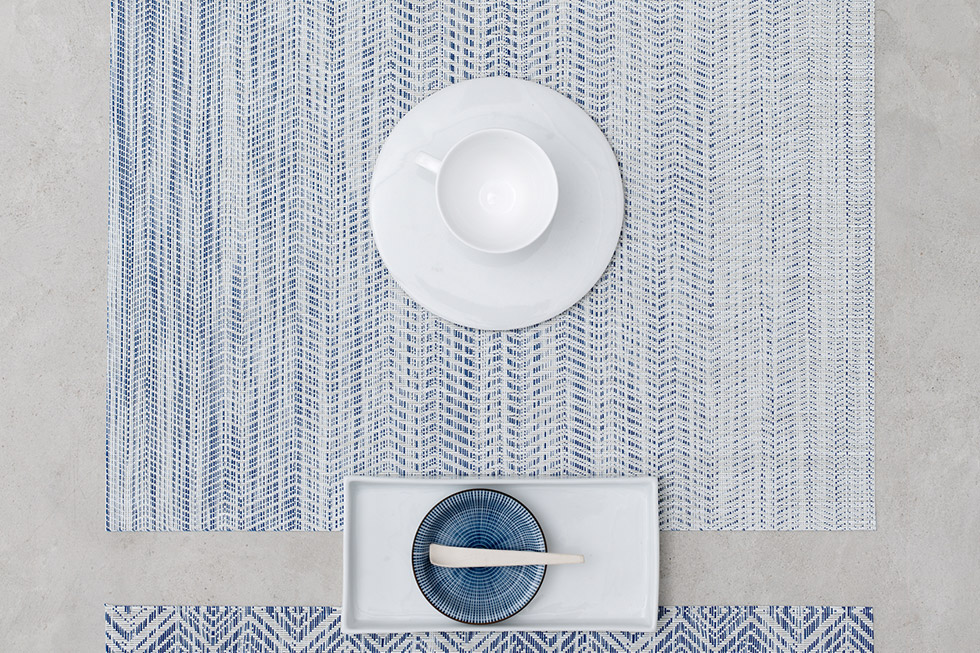 Chilewich テーブルランナー Wave グレー チルウィッチ】ウェーブ