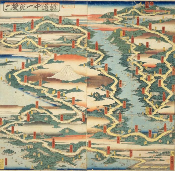 一マス目 道中・名所を描いた双六｜本の万華鏡 第12回 紙の上の旅・人