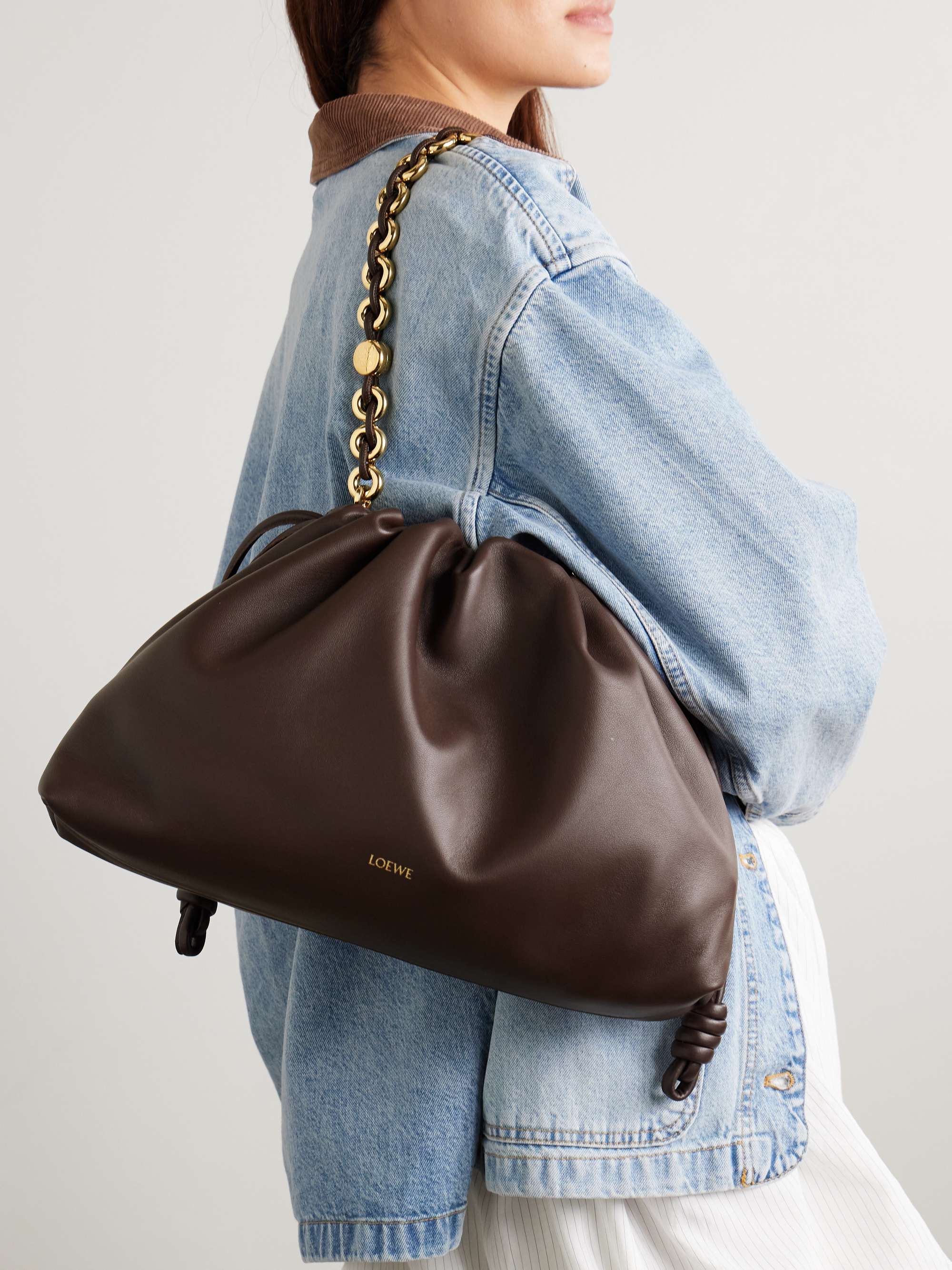 LOEWE Flamenco large leather shoulder bag | NET-A-PORTER