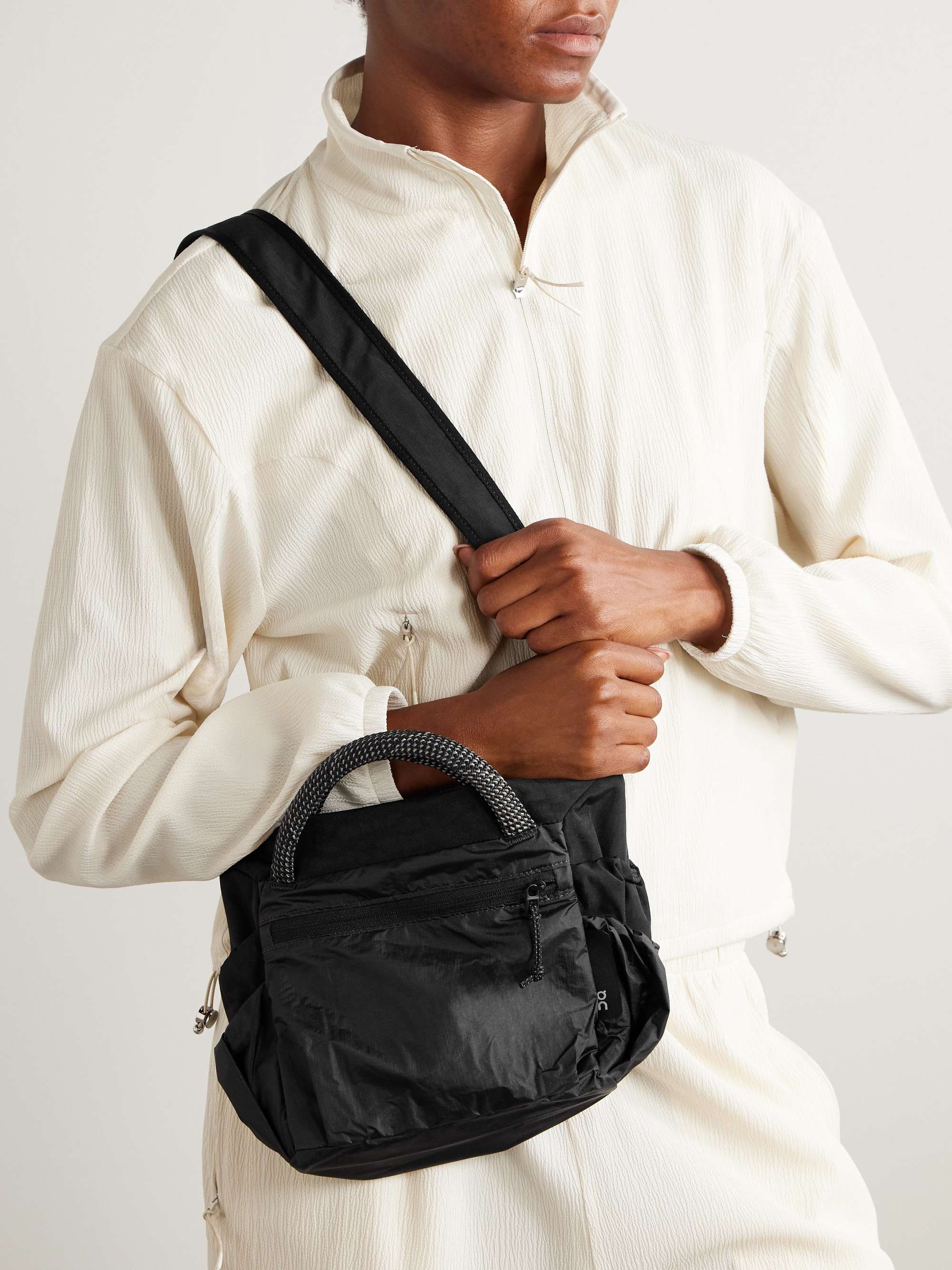 ON + Zendaya Track Pack Mini Elite recycled-shell shoulder bag