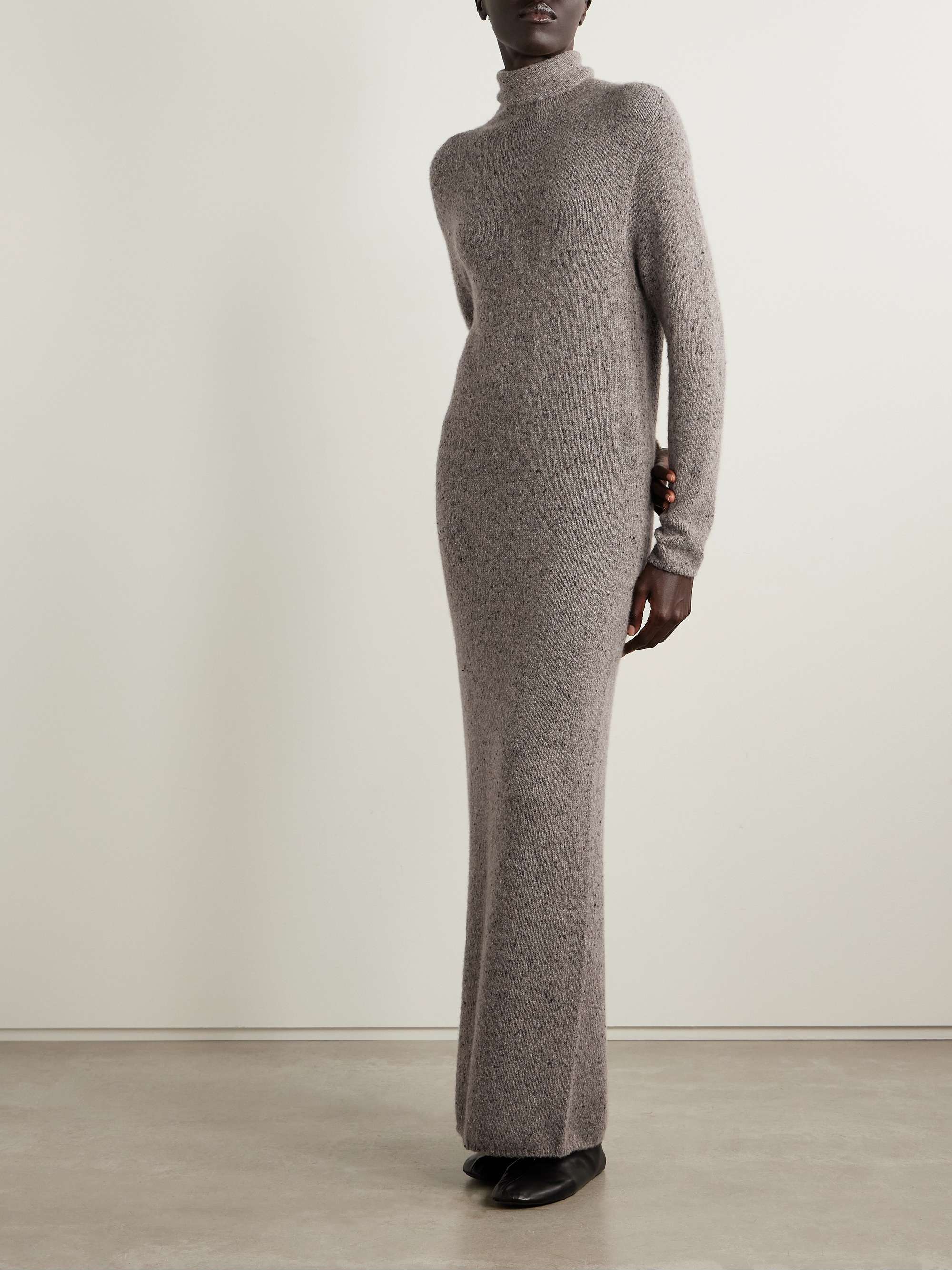 THE ROW Melani cashmere turtleneck maxi dress | NET-A-PORTER