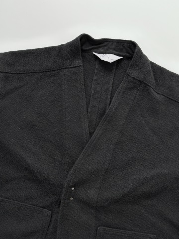 ANCELLM（アンセルム） PADDED QUILTING COLLARLESS JACKET （BLACK