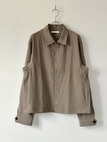 JieDa (ジエダ) DRAPING CHINO ZIP JACKET（GRAY） s.t.c｜洋服・小物