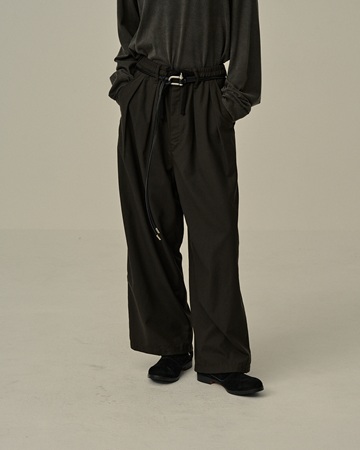 ANCELLM（アンセルム） LEATHER ROPE BELT(BLACK) s.t.c｜洋服・小物