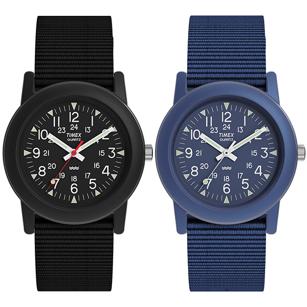 TIMEX Camper キャンパー 34mm T2N257 クォーツ メンズ(ブルー): TIMEX