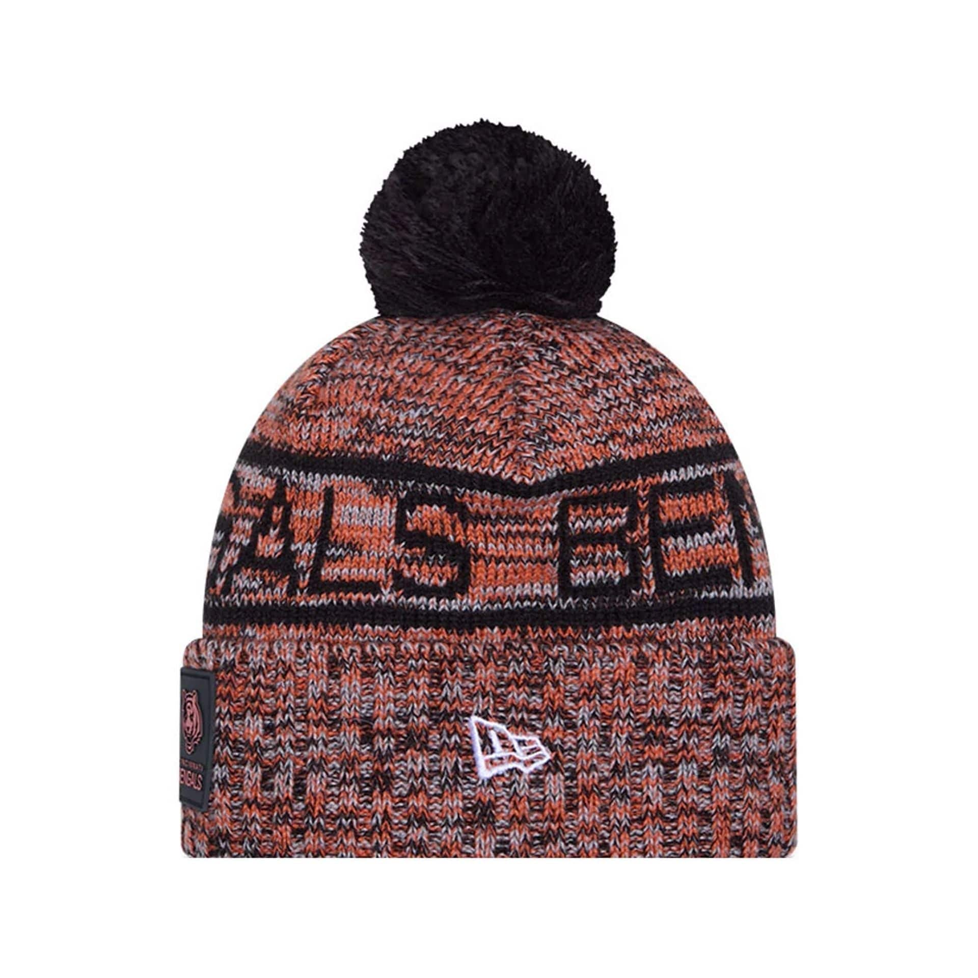 NFL Sideline 2025 Cincinnati Bengals Black Sport Knit Beanie Hat