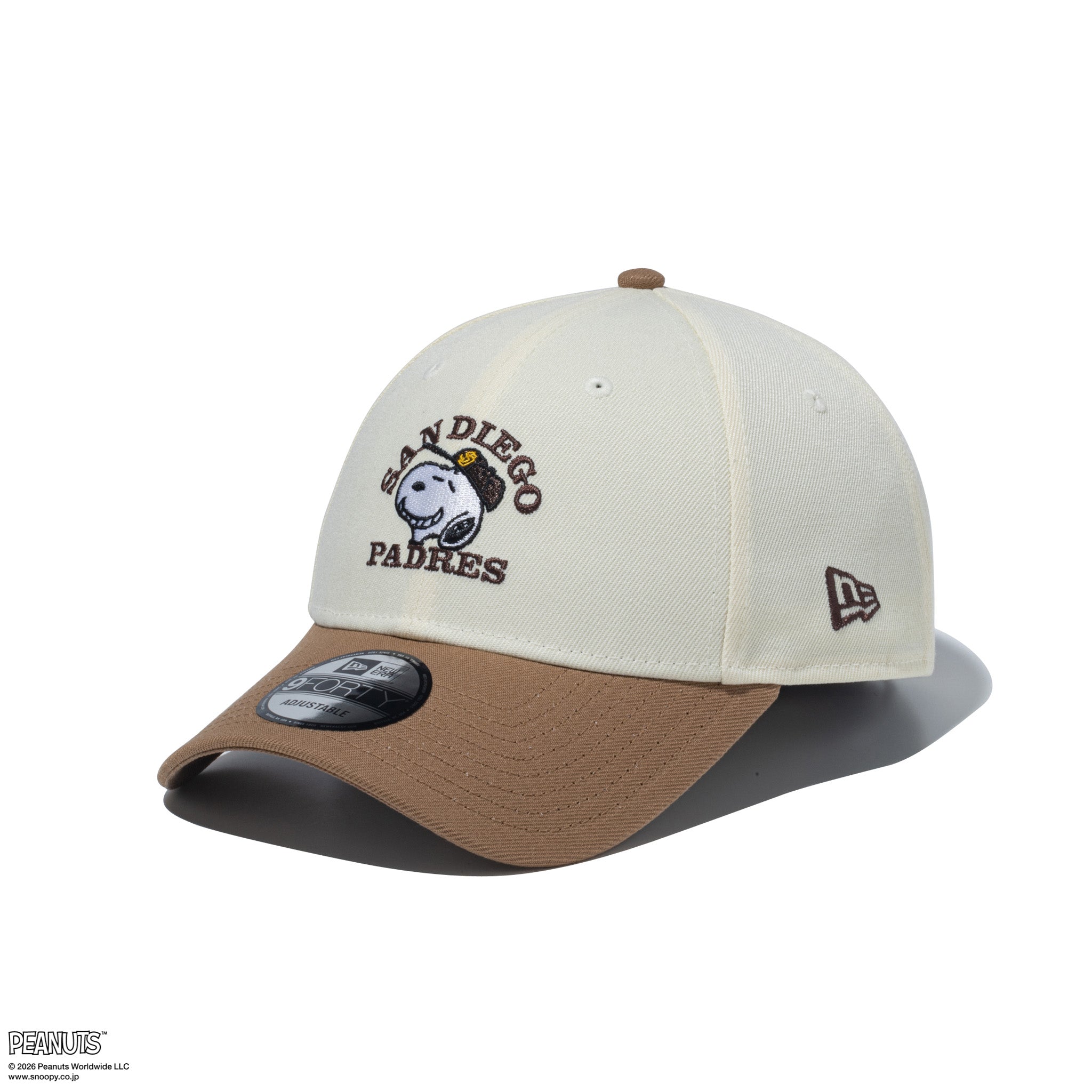 9FORTY PEANUTS サンディエゴ・パドレス クロームホワイト カーキ