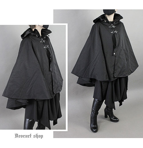 ファイヤーマンバックル フード付 マントコート (M) DRT2597-BP