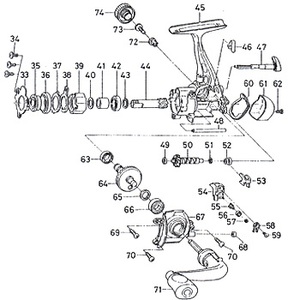 ダイワ(Daiwa) パーツ:チームダイワ イグニス2004C ウォームシャフト