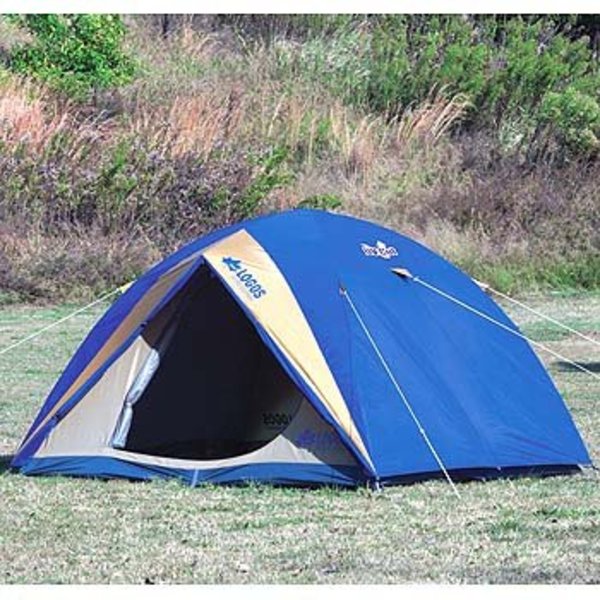 LOGOS オレンジと青のキャンプテント LOGOS オレンジと青のキャンプ