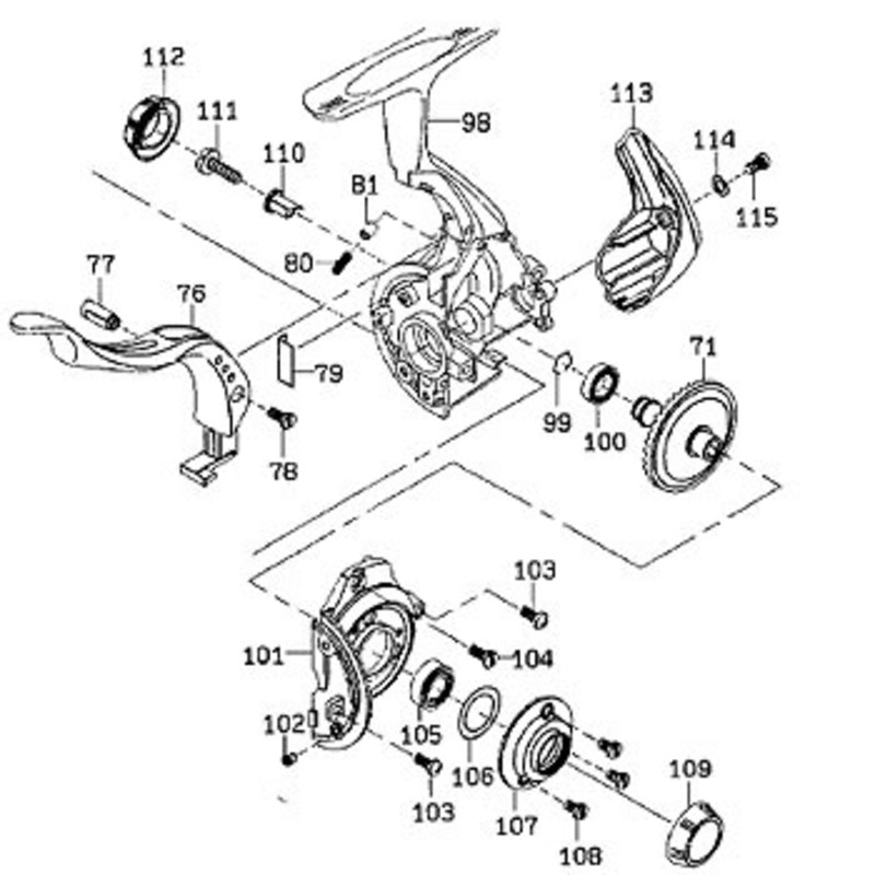 ダイワ(Daiwa) パーツ:トーナメントISO Z競技LB ドライブW NO.106