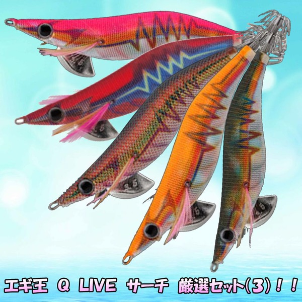 ヤマシタ(YAMASHITA) エギ王 Q LIVE サーチ 厳選セット(朝マズメ&夕