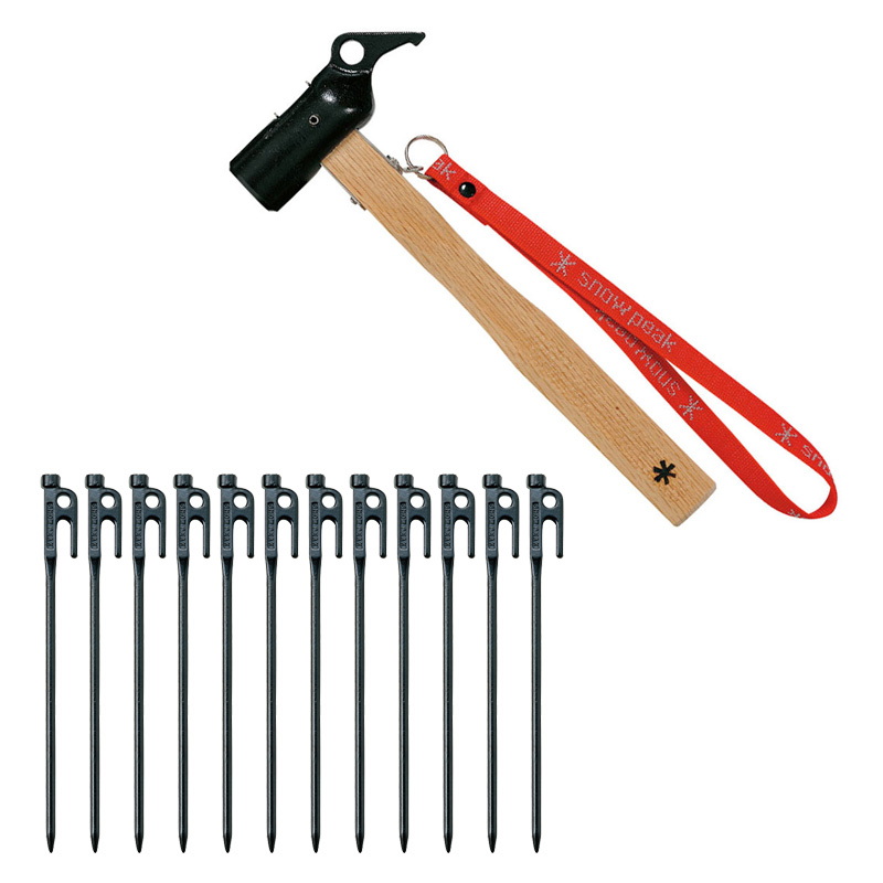 スノーピーク ソリッドステーク30(6本)・20 (20本)、ペグハンマーPro