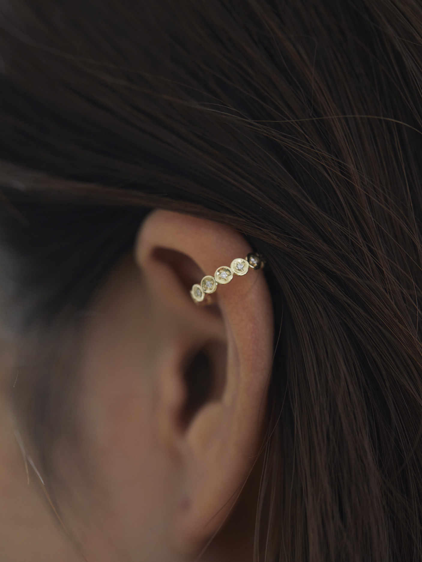 K10 ポルカドットイヤーカフ | NATURALI JEWELRY(ナチュラリ ジュエリ