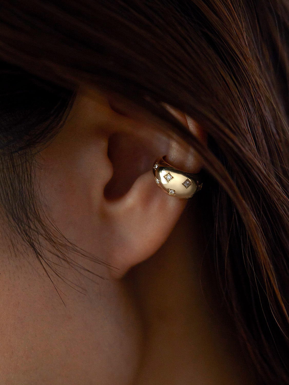 K10 パフィーイヤーカフ | NATURALI JEWELRY(ナチュラリ ジュエリ