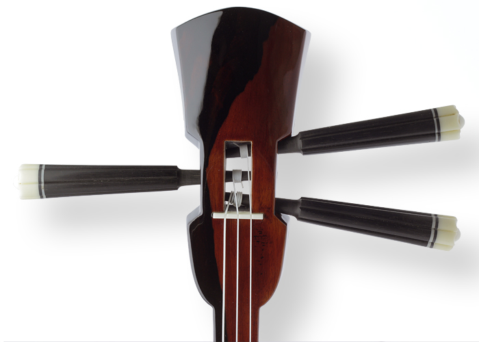 逸品三線】シラタ入り縞黒檀「真壁型」強化張り三線｜三線専門店ナビィ三線