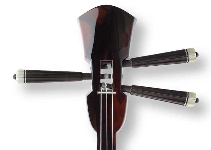 逸品三線】マーブル縞黒檀「真壁型」強化張り三線｜三線専門店ナビィ三線