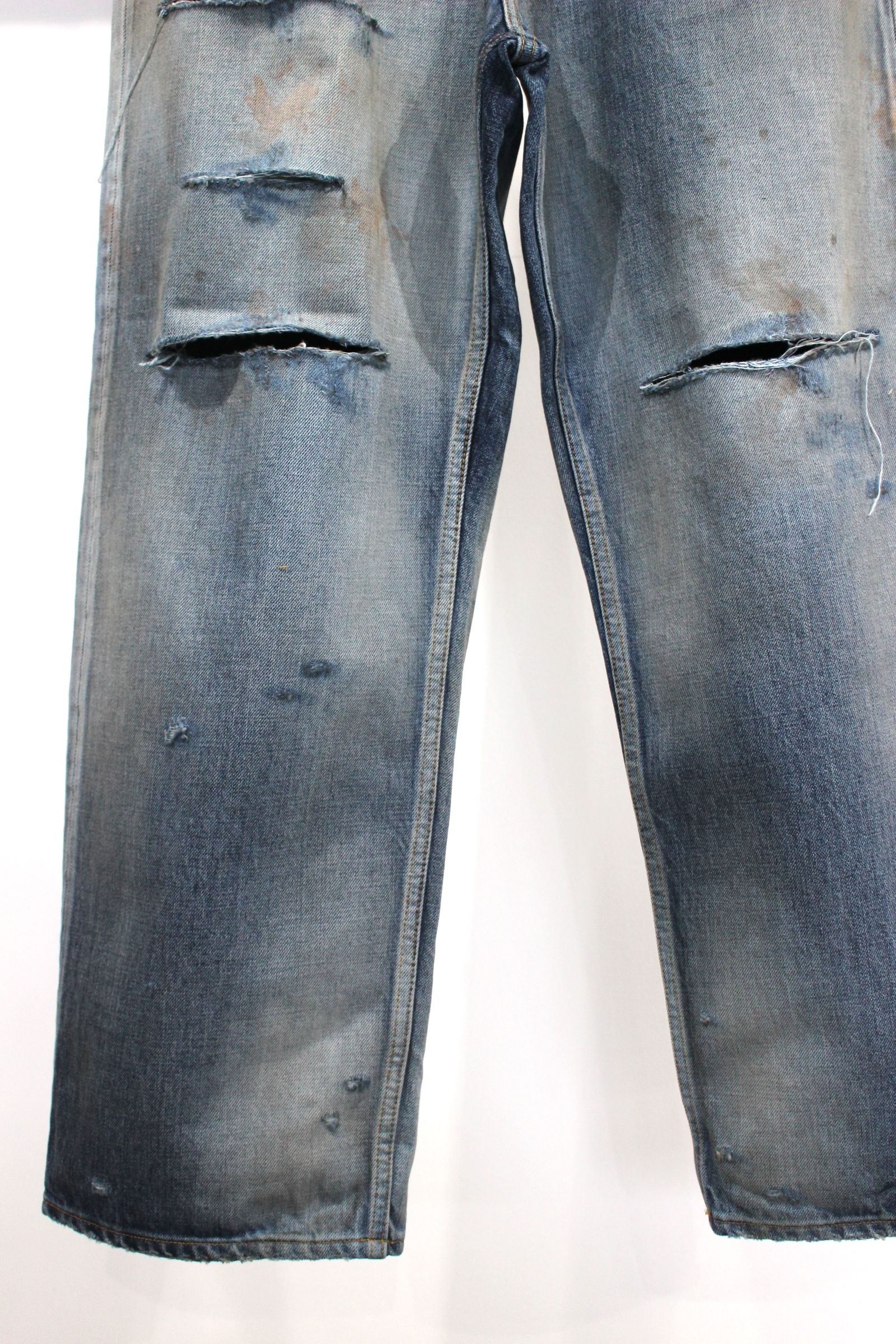 ANCELLM - CRASH SELVEDGE DENIM STRAIGHT 5P PANTS/INDIGO | NapsNote