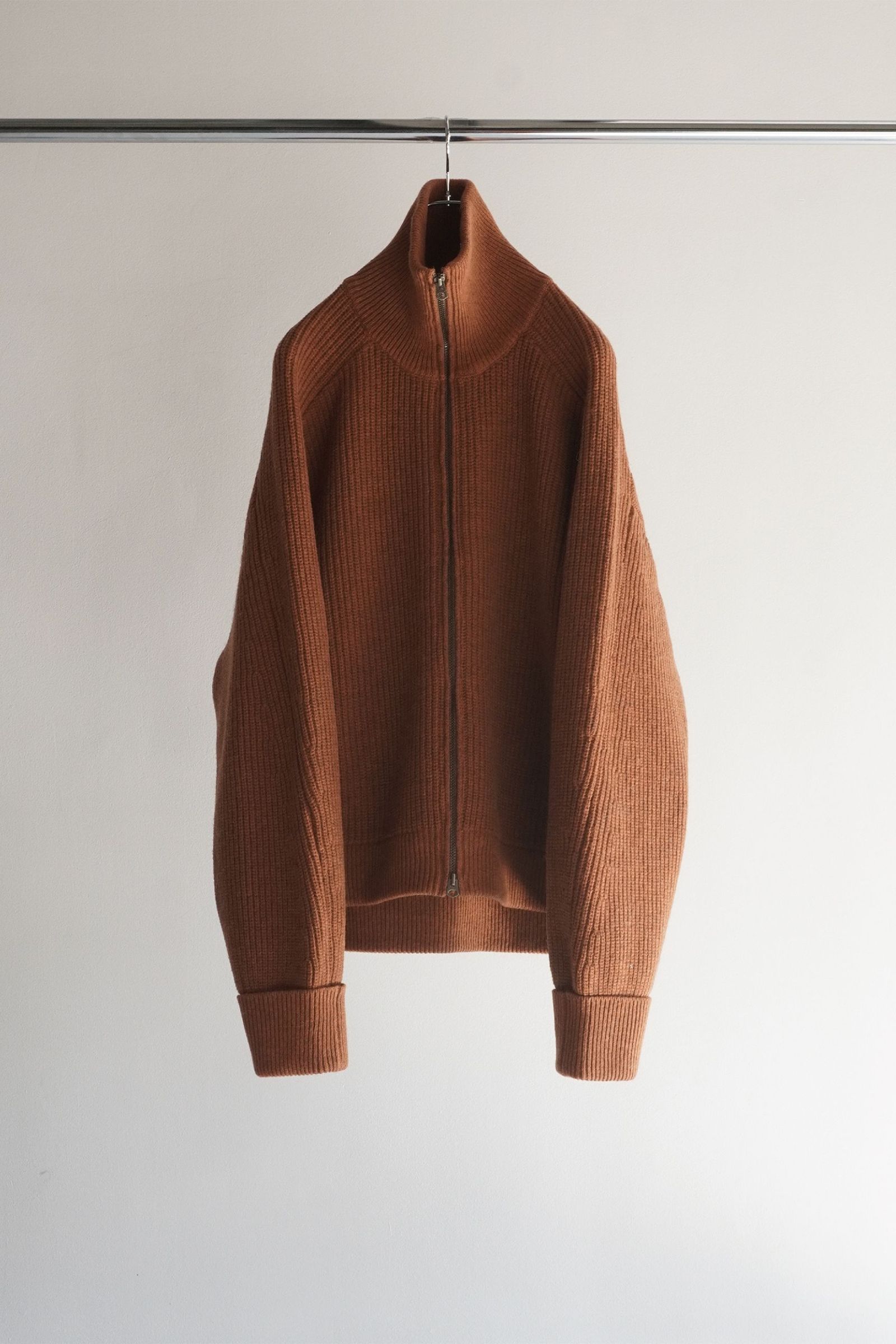 ANCELLM - DRIVERS KNIT | TERRACOTTA | ドライバーズニット | NapsNote