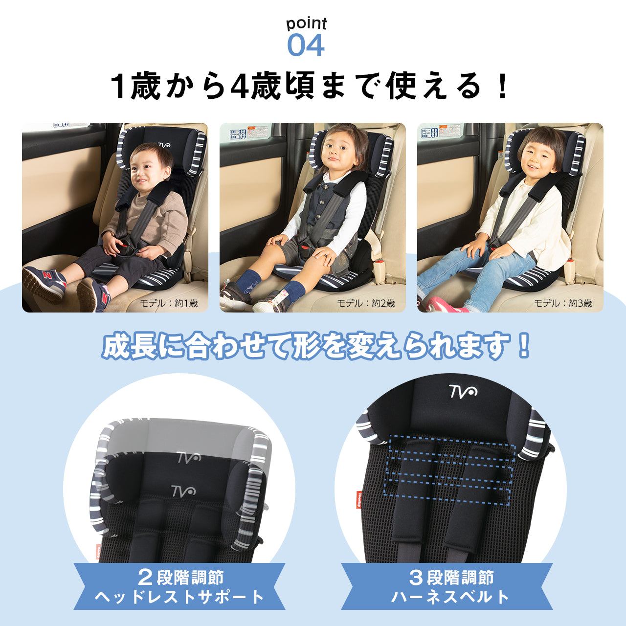 日本育児 トラベルベストECプラス ジュニアシート チャイルドシート