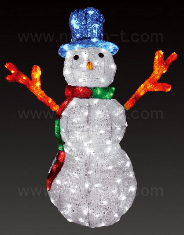 スノーマン 雪だるま イルミネーション モチーフライト 電飾 LED