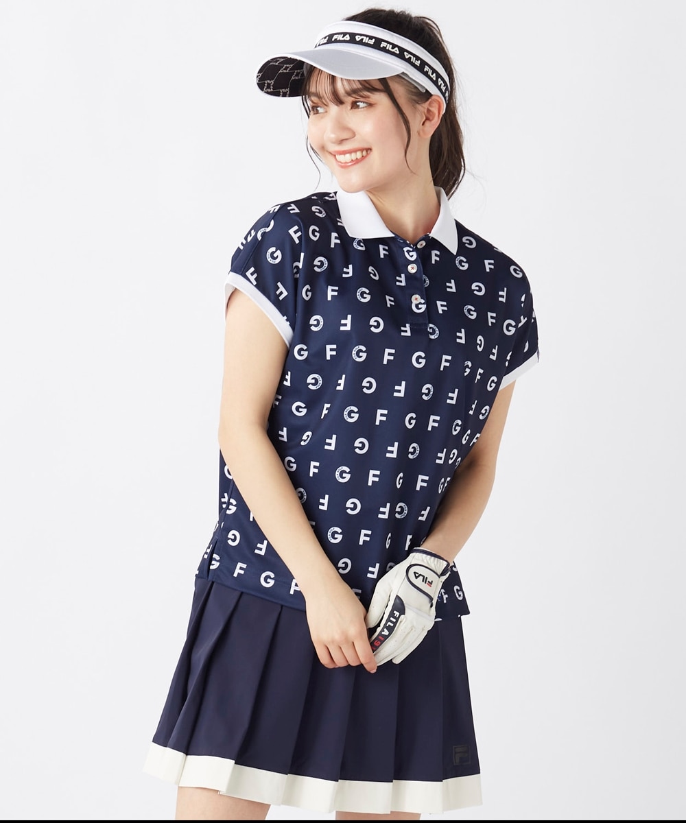 FILA GOLF カノコ半袖ポロシャツ（吸汗速乾・接触冷感・UVカット