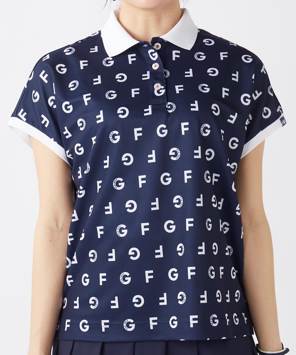 FILA GOLF カノコ半袖ポロシャツ（吸汗速乾・接触冷感・UVカット