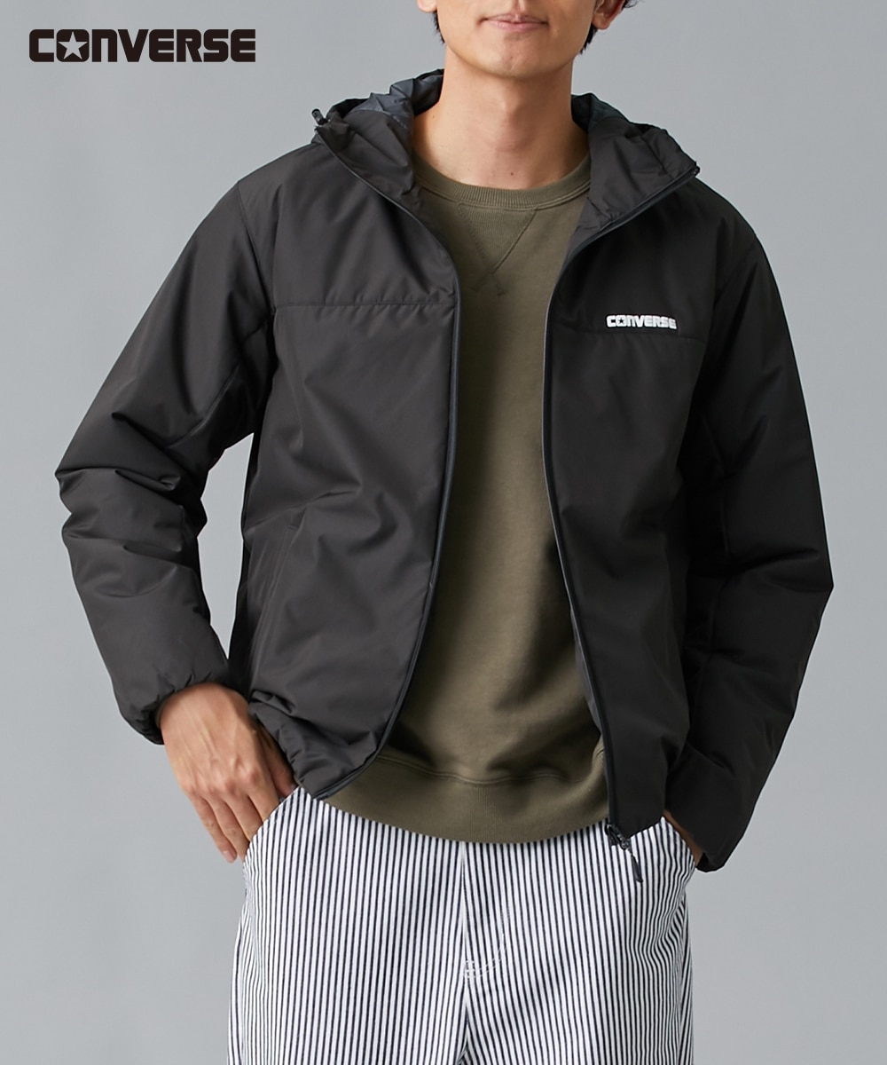 フード付き中綿ブルゾン(はっ水・防風・保温・静電気軽減)/コンバース