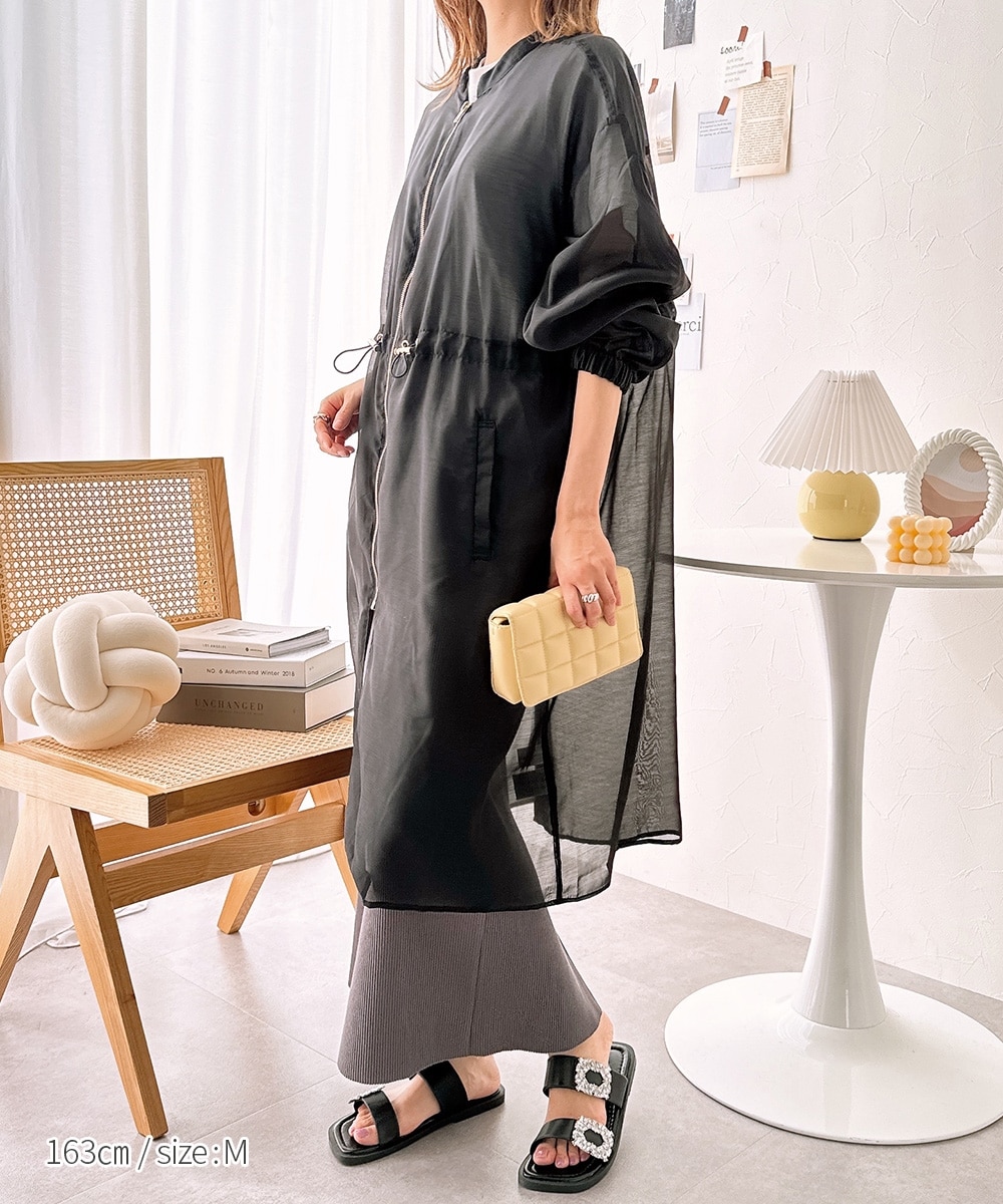 モッズ風ロング丈シアーコート 通販【ニッセン】