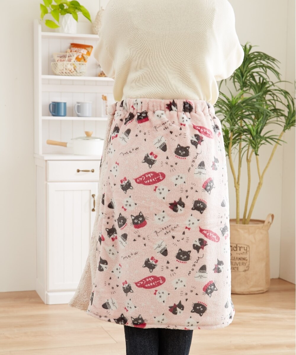 あたたかボアの調節できるラップスカート 通販【ニッセン】